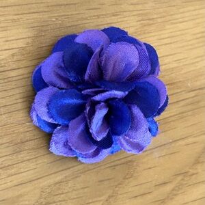 Purple Floral Lapel Pin